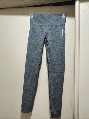 Gymshark Kids Grey High-Rise Seamless Leggings